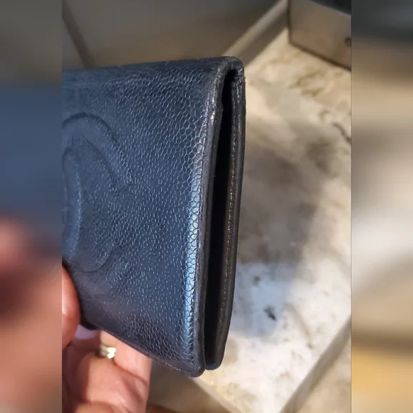 CHANEL BLACK CAVIAR WALLET Vintage 1979/1999⚜️🖤⚜️❤️⚜️🖤 - Picture 9 of 16